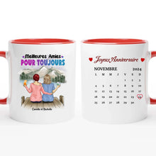 Charger l'image dans la galerie, Date d'anniversaire Mug Calendrier personnalisé, Anniversaire Cadeaux pour sœur, Meilleures Amies Pour Toujours