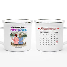 Charger l'image dans la galerie, Date d'anniversaire Mug Calendrier personnalisé, Anniversaire Cadeaux pour sœur, Meilleures Amies Pour Toujours