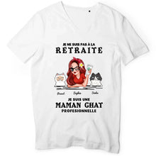 Charger l'image dans la galerie, Retraite T shirt personnalisé, Fête des mères Cadeaux, professionnelle maman Chat, Grand-mère, je ne suis pas à la retraite