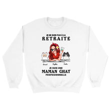 Charger l'image dans la galerie, Retraite T shirt personnalisé, Fête des mères Cadeaux, professionnelle maman Chat, Grand-mère, je ne suis pas à la retraite
