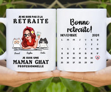 Charger l'image dans la galerie, Retraite T shirt personnalisé, Fête des mères Cadeaux, professionnelle maman Chat, Grand-mère, je ne suis pas à la retraite