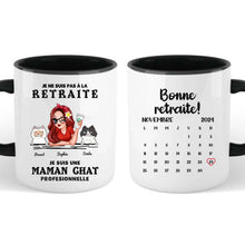 Charger l'image dans la galerie, Retraite T shirt personnalisé, Fête des mères Cadeaux, professionnelle maman Chat, Grand-mère, je ne suis pas à la retraite