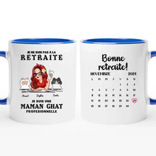 Charger l'image dans la galerie, Retraite T shirt personnalisé, Fête des mères Cadeaux, professionnelle maman Chat, Grand-mère, je ne suis pas à la retraite