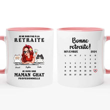 Charger l'image dans la galerie, Retraite T shirt personnalisé, Fête des mères Cadeaux, professionnelle maman Chat, Grand-mère, je ne suis pas à la retraite