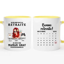 Charger l'image dans la galerie, Retraite T shirt personnalisé, Fête des mères Cadeaux, professionnelle maman Chat, Grand-mère, je ne suis pas à la retraite