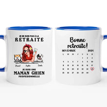 Charger l'image dans la galerie, Retraite T shirt personnalisé, Fête des mères Cadeaux, professionnelle maman chien, Grand-mère, je ne suis pas à la retraite