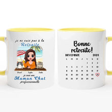 Charger l'image dans la galerie, Retraite T-shirt personnalisé, Fête des mères Cadeaux pour maman Chat, Plage, été, je ne suis pas à la retraite