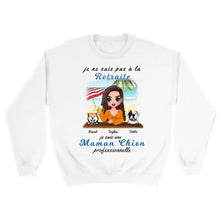 Charger l'image dans la galerie, Retraite T-shirt personnalisé, Fête des mères Cadeaux pour maman Chien, Plage, été, je ne suis pas à la retraite