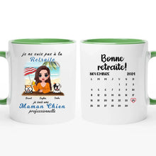 Charger l'image dans la galerie, Retraite T-shirt personnalisé, Fête des mères Cadeaux pour maman Chien, Plage, été, je ne suis pas à la retraite