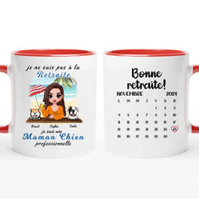 Charger l'image dans la galerie, Retraite T-shirt personnalisé, Fête des mères Cadeaux pour maman Chien, Plage, été, je ne suis pas à la retraite