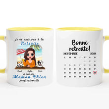 Charger l'image dans la galerie, Retraite T-shirt personnalisé, Fête des mères Cadeaux pour maman Chien, Plage, été, je ne suis pas à la retraite