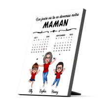 Charger l'image dans la galerie, Date d'anniversaire Calendrier Poster personnalisée, fête des mères cadeau pour maman, Le jour où tu es devenue ma maman