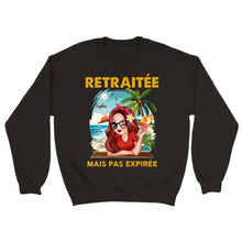 Charger l'image dans la galerie, Retraite T-shirt personnalisé, Fête des mères pour maman, grand-mère, Plage, été, Retraitée mais pas expirée