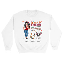 Charger l'image dans la galerie, Retraite T-shirt personnalisé, Fête des mères Cadeaux pour maman chien, chat, grand-mère, Je sui à la retraite