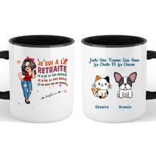 Charger l'image dans la galerie, Retraite T-shirt personnalisé, Fête des mères Cadeaux pour maman chien, chat, grand-mère, Je sui à la retraite