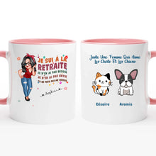 Charger l'image dans la galerie, Retraite T-shirt personnalisé, Fête des mères Cadeaux pour maman chien, chat, grand-mère, Je sui à la retraite