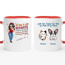 Charger l'image dans la galerie, Retraite T-shirt personnalisé, Fête des mères Cadeaux pour maman chien, chat, grand-mère, Je sui à la retraite