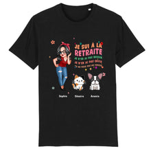 Charger l'image dans la galerie, Retraite T-shirt personnalisé, Fête des mères pour maman, chien, chat, grand-mère, Je sui à la retraite