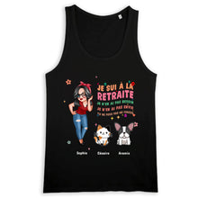 Charger l'image dans la galerie, Retraite T-shirt personnalisé, Fête des mères pour maman, chien, chat, grand-mère, Je sui à la retraite
