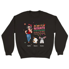 Charger l'image dans la galerie, Retraite T-shirt personnalisé, Fête des mères pour maman, chien, chat, grand-mère, Je sui à la retraite
