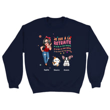 Charger l'image dans la galerie, Retraite T-shirt personnalisé, Fête des mères pour maman, chien, chat, grand-mère, Je sui à la retraite