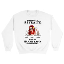Charger l'image dans la galerie, Retraite T shirt personnalisé, Fête des mères Cadeaux, professionnelle maman lapin, Grand-mère, je ne suis pas à la retraite