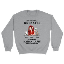Charger l'image dans la galerie, Retraite T shirt personnalisé, Fête des mères Cadeaux, professionnelle maman lapin, Grand-mère, je ne suis pas à la retraite