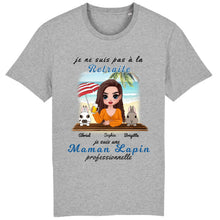 Charger l'image dans la galerie, Retraite T-shirt personnalisé, Fête des mères Cadeaux pour maman lapin, Plage, été, je ne suis pas à la retraite
