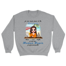 Charger l'image dans la galerie, Retraite T-shirt personnalisé, Fête des mères Cadeaux pour maman lapin, Plage, été, je ne suis pas à la retraite