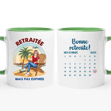 Charger l'image dans la galerie, Retraite T-shirt personnalisé, Fête des mères Cadeaux pour maman grand-mère, Coucher de soleil, OFFICIELLEMENT À LA RETRAITE