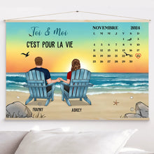 Charger l'image dans la galerie, Date d'anniversaire Bloc Acrylique personnalisé, Saint-Valentin Cadeaux pour couple, Épouse et mari, Toi & Moi C'est pour la vie