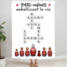Charger l'image dans la galerie, Mots croisé Bloc Acrylique personnalisée, cadeau pour Famille, Grand-mère, Petits-enfants embellissent la vie