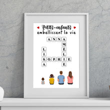 Charger l'image dans la galerie, Mots croisé Bloc Acrylique personnalisée, cadeau pour Famille, Grand-mère, grand-père, Petits-enfants embellissent la vie