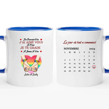 Charger l'image dans la galerie, Bloc Acrylique Calendrier personnalisé, Saint-Valentin Cadeaux pour couple, LGBT, Couple main dans la main