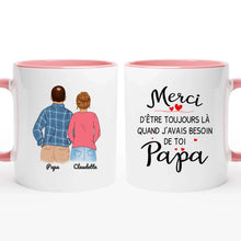 Charger l'image dans la galerie, Porte-clés acrylique coeur personnalisé, cadeaux pères et filles pour papa, Fête des Pères, Merci Papa