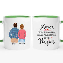 Charger l'image dans la galerie, Porte-clés acrylique coeur personnalisé, cadeaux pères et filles pour papa, Fête des Pères, Merci Papa