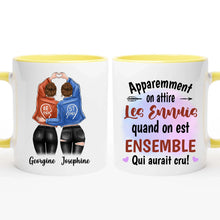 Charger l'image dans la galerie, Porte-clés acrylique coeur personnalisé meilleure amie, noms et arts personnalisés, meilleures amies filles