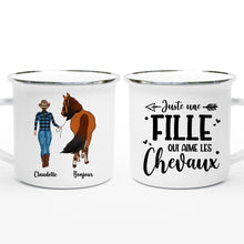 Charger l'image dans la galerie, Jusqu'à 2 chevaux, Porte-clés acrylique cheval personnalisable, tasse cheval, juste une femme qui aime les chevaux