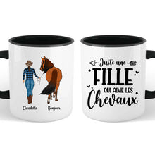 Charger l'image dans la galerie, Jusqu'à 2 chevaux, Porte-clés acrylique cheval personnalisable, tasse cheval, juste une femme qui aime les chevaux