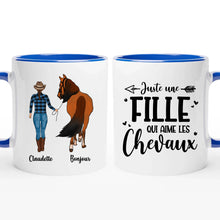 Charger l'image dans la galerie, Jusqu'à 2 chevaux, Porte-clés acrylique cheval personnalisable, tasse cheval, juste une femme qui aime les chevaux