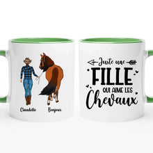 Charger l'image dans la galerie, Jusqu'à 2 chevaux, Porte-clés acrylique cheval personnalisable, tasse cheval, juste une femme qui aime les chevaux