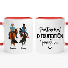 Charger l'image dans la galerie, Porte-clés acrylique cheval personnalisable, meilleures amies, couple, partenaires d'équitation pour la vie