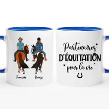Charger l'image dans la galerie, Porte-clés acrylique cheval personnalisable, meilleures amies, couple, partenaires d'équitation pour la vie