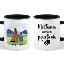 Charger l'image dans la galerie, Jusqu'à 2 chevaux, Porte-clés acrylique cheval personnalisable, juste une femme qui aime les chevaux
