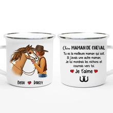 Charger l'image dans la galerie, Porte-clés acrylique coeur cheval, tasse personnalisée de cheval, maman de cheval