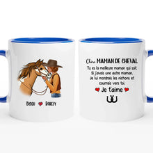 Charger l'image dans la galerie, Porte-clés acrylique coeur cheval, tasse personnalisée de cheval, maman de cheval