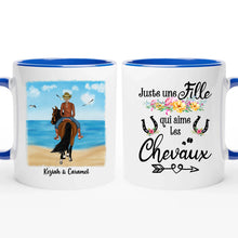 Charger l'image dans la galerie, Porte-clés acrylique cheval personnalisable, tasse cheval personnalisée, femme qui aime les chevaux