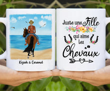 Charger l'image dans la galerie, Porte-clés acrylique cheval personnalisable, tasse cheval personnalisée, femme qui aime les chevaux