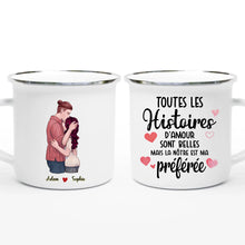 Charger l'image dans la galerie, Porte-clés rectangulaire personnalisé couple, Toutes Les Histoires D'amour Sont Belles Mais La Nôtre Est Ma Préférée