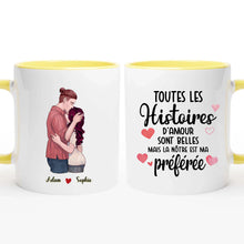 Charger l'image dans la galerie, Porte-clés rectangulaire personnalisé couple, Toutes Les Histoires D'amour Sont Belles Mais La Nôtre Est Ma Préférée